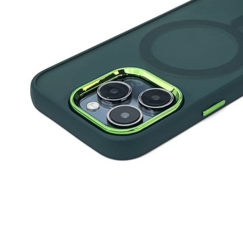 Etui Wozinsky Fashion Case MagSafe na Samsung Galaxy S25 - zielone