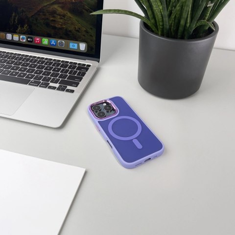 Etui Wozinsky Fashion Case z MagSafe na Samsung Galaxy S24 FE - fioletowe