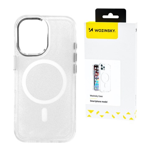 Etui Wozinsky Glitter Case z Mag Safe na Samsung Galaxy S25 Ultra - przezroczyste z brokatem Etui Wozinsky Glitter Case z Mag Safe na Samsung Galaxy S25 Ultra - przezroczyste z brokatem