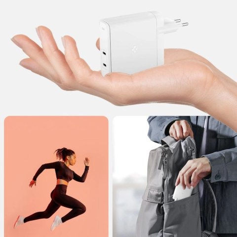 Ładowarka Spigen ArcStation Pro + kabel USB-C 140-W - biała Ładowarka Spigen ArcStation Pro + kabel USB-C 140-W - biała