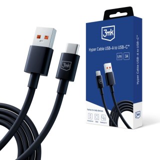 Accessories - 3mk Hyper Cable A to C 1.2m 5A Black