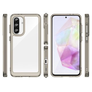 Etui Outer Space Case do Samsung Galaxy A26 pokrowiec z elastyczną ramką - półprzezroczyste, czarne