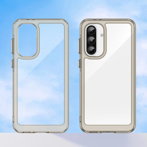 Etui Outer Space Case do Samsung Galaxy A26 pokrowiec z elastyczną ramką - półprzezroczyste, czarne