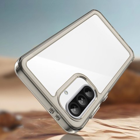 Etui Outer Space Case do Samsung Galaxy A26 pokrowiec z elastyczną ramką - półprzezroczyste, czarne