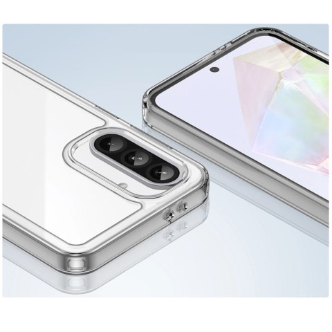 Etui Outer Space Case do Samsung Galaxy A56 pokrowiec z elastyczną ramką - przezroczyste