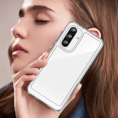 Etui Outer Space Case do Samsung Galaxy A56 pokrowiec z elastyczną ramką - przezroczyste