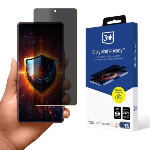 Folia ochronna prywatyzująca matowa 3mk Silky Matt Privacy na Infinix Note 30 Vip Folia ochronna prywatyzująca matowa 3mk Silky Matt Privacy na Infinix Note 30 Vip