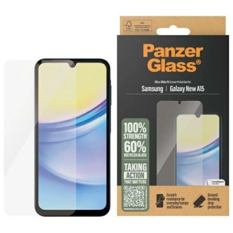Szkło hartowane PanzerGlass Screen Protection Ultra-Wide Fit na Samsung Galaxy A16 / A16 5G Szkło hartowane PanzerGlass Screen Protection Ultra-Wide Fit na Samsung Galaxy A16 / A16 5G