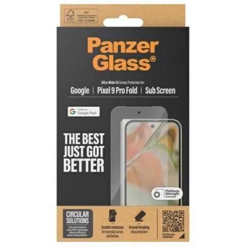 Szkło hartowane PanzerGlass Screen Protector Ultra-Wide Fit na Google Pixel 9 Pro Fold Szkło hartowane PanzerGlass Screen Protector Ultra-Wide Fit na Google Pixel 9 Pro Fold