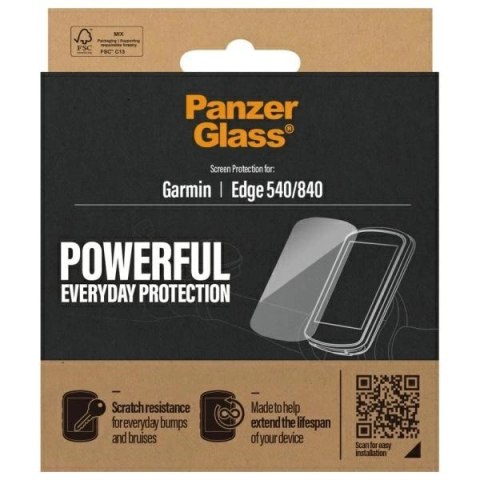 Szkło hartowane PanzerGlass Screen Protector na Garmin Edge 540 / 840 Szkło hartowane PanzerGlass Screen Protector na Garmin Edge 540 / 840