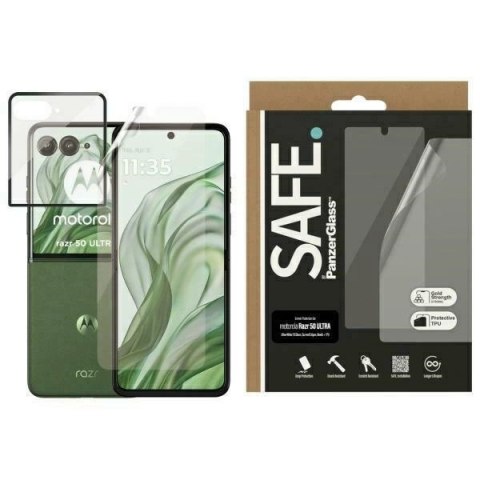 Szkło hartowane SAFE by PanzerGlass Screen Protection Ultra-Wide Fit na Motorola Razr 50 Ultra Szkło hartowane SAFE by PanzerGlass Screen Protection Ultra-Wide Fit na Motorola Razr 50 Ultra