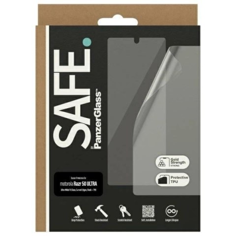 Szkło hartowane SAFE by PanzerGlass Screen Protection Ultra-Wide Fit na Motorola Razr 50 Ultra Szkło hartowane SAFE by PanzerGlass Screen Protection Ultra-Wide Fit na Motorola Razr 50 Ultra