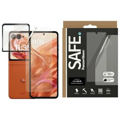 Szkło hartowane SAFE by PanzerGlass Screen Protection Ultra-Wide Fit na Motorola Razr 50 Szkło hartowane SAFE by PanzerGlass Screen Protection Ultra-Wide Fit na Motorola Razr 50