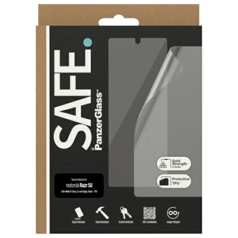 Szkło hartowane SAFE by PanzerGlass Screen Protection Ultra-Wide Fit na Motorola Razr 50 Szkło hartowane SAFE by PanzerGlass Screen Protection Ultra-Wide Fit na Motorola Razr 50
