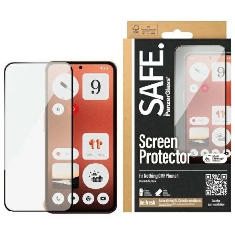Szkło hartowane SAFE by PanzerGlass Screen Protection Ultra-Wide Fit na Nothing Phone Szkło hartowane SAFE by PanzerGlass Screen Protection Ultra-Wide Fit na Nothing Phone