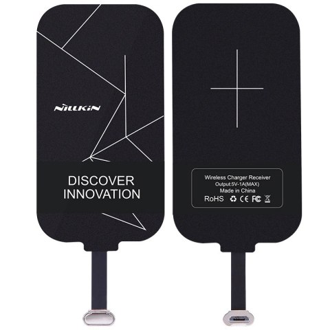 Wkładka indukcyjna Qi Nillkin Magic Tag USB-C - czarna Wkładka indukcyjna Qi Nillkin Magic Tag USB-C - czarna