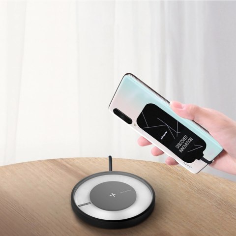 Wkładka indukcyjna Qi Nillkin Magic Tag USB-C - czarna Wkładka indukcyjna Qi Nillkin Magic Tag USB-C - czarna