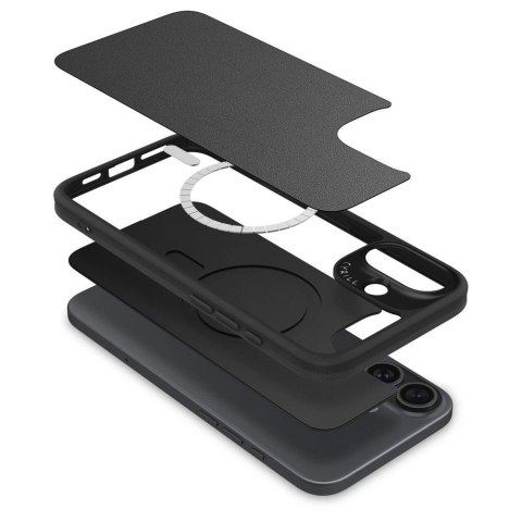 Etui Spigen Cyrill Kajuk Mag MagSafe na iPhone 16 - czarne Etui Spigen Cyrill Kajuk Mag MagSafe na iPhone 16 - czarne