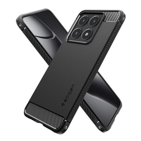 Etui Spigen Rugged Armor na Xiaomi 14T Pro - matowy czarny Etui Spigen Rugged Armor na Xiaomi 14T Pro - matowy czarny