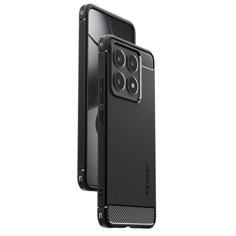 Etui Spigen Rugged Armor na Xiaomi 14T - matowy czarny Etui Spigen Rugged Armor na Xiaomi 14T - matowy czarny