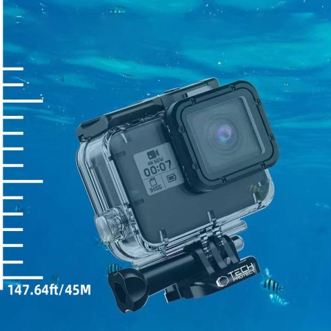 Etui Tech-Protect GA200 wodoodporne do GoPro Hero 5 / 6 / 7 - przezroczyste