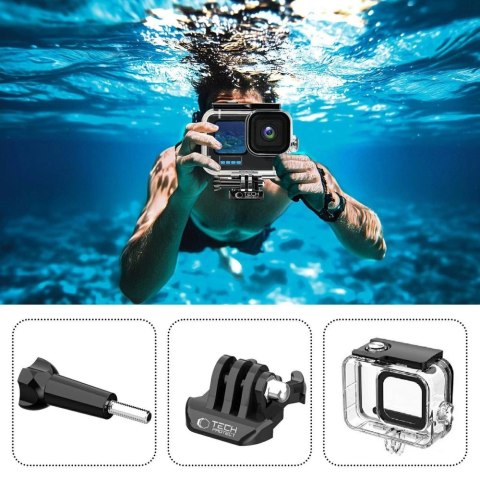 Etui Tech-Protect GA200 wodoodporne do GoPro Hero 9 / 10 / 11 / 12 - przezroczyste
