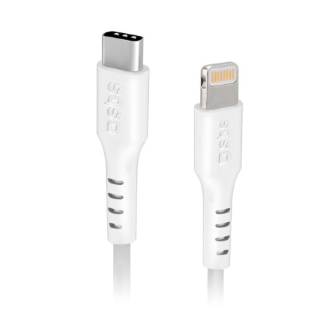 Kabel SBS TECABLELIGTC1W USB-C - Lightning z certyfikatem MFi, 1m - biały Kabel SBS TECABLELIGTC1W USB-C - Lightning z certyfikatem MFi, 1m - biały