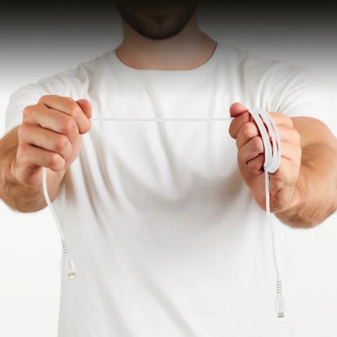 Kabel SBS TECABLELIGTC1W USB-C - Lightning z certyfikatem MFi, 1m - biały Kabel SBS TECABLELIGTC1W USB-C - Lightning z certyfikatem MFi, 1m - biały