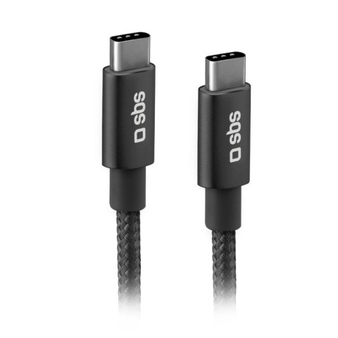 Kabel SBS TECABLETCC20BK USB-C - USB-C 25W Power Delivery 1,5m - szary Kabel SBS TECABLETCC20BK USB-C - USB-C 25W Power Delivery 1,5m - szary
