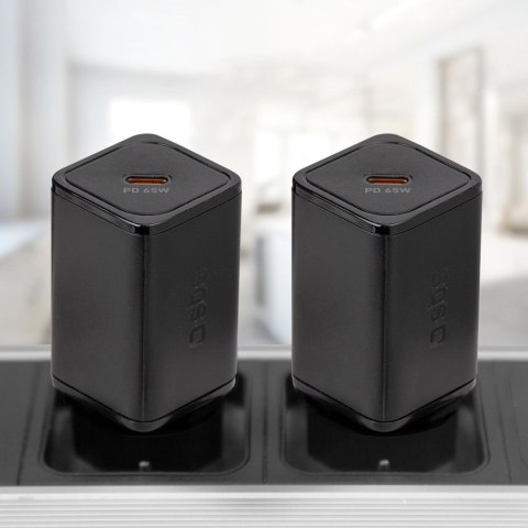 Ładowarka sieciowa SBS TETRGAN1C65W 65W GaN z Power Delivery - czarna Ładowarka sieciowa SBS TETRGAN1C65W 65W GaN z Power Delivery - czarna