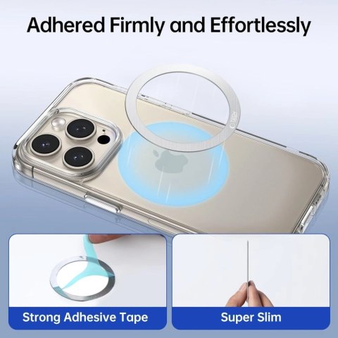 Pierścień Tech-Protect MMP-110 2w1 MagSafe - srebrny / srebrny