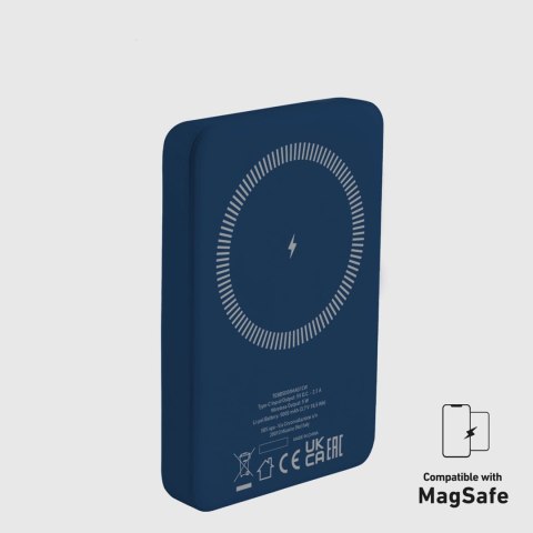 Powerbank SBS TEBB5000MAG1CB 5000 mAh kompatybilny z MagSafe - niebieski Powerbank SBS TEBB5000MAG1CB 5000 mAh kompatybilny z MagSafe - niebieski