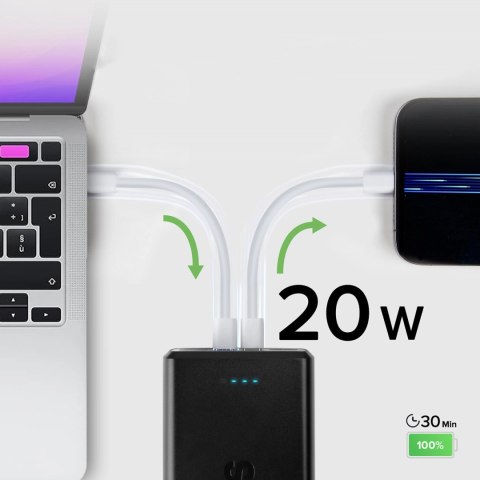 Powerbank SBS TTBB30000PD20K 30000 mAh 2 x USB-C 2 x USB-A - czarny Powerbank SBS TTBB30000PD20K 30000 mAh 2 x USB-C 2 x USB-A - czarny