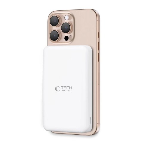 Powerbank Tech-Protect PB24 LifeMag QI2 MagSafe 10000 mAh - biały Powerbank Tech-Protect PB24 LifeMag QI2 MagSafe 10000 mAh - biały