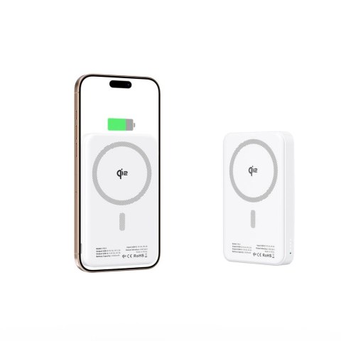 Powerbank Tech-Protect PB24 LifeMag QI2 MagSafe 10000 mAh - biały Powerbank Tech-Protect PB24 LifeMag QI2 MagSafe 10000 mAh - biały