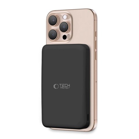 Powerbank Tech-Protect PB24 LifeMag QI2 MagSafe 10000 mAh - czarny Powerbank Tech-Protect PB24 LifeMag QI2 MagSafe 10000 mAh - czarny