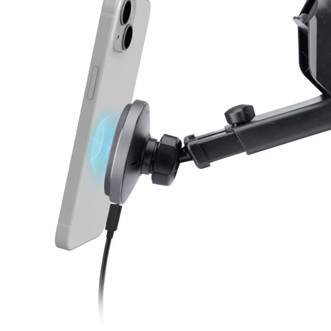 Teleskopowy uchwyt na smartfona SBS TESUPMAGEXTWIR15W z ładowarką bezprzewodową, kompatybilny z MagSafe, na szybę i deskę rozdzi Teleskopowy uchwyt na smartfona SBS TESUPMAGEXTWIR15W z ładowarką bezprzewodową, kompatybilny z MagSafe, na szybę i deskę rozdzi