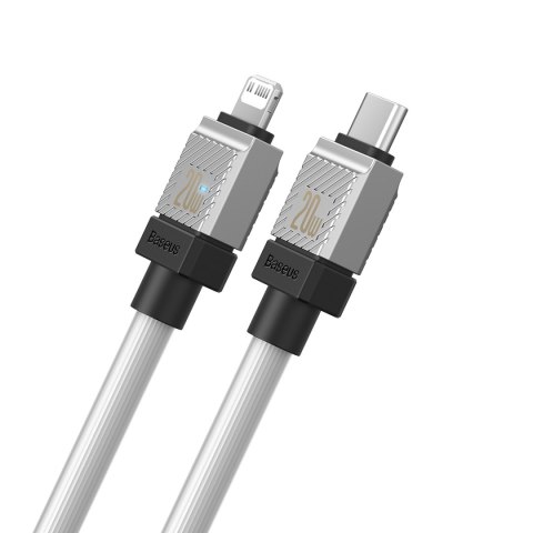 Baseus kabel CoolPlay USB-C - Lightning 1m 20W biały Baseus kabel CoolPlay USB-C - Lightning 1m 20W biały