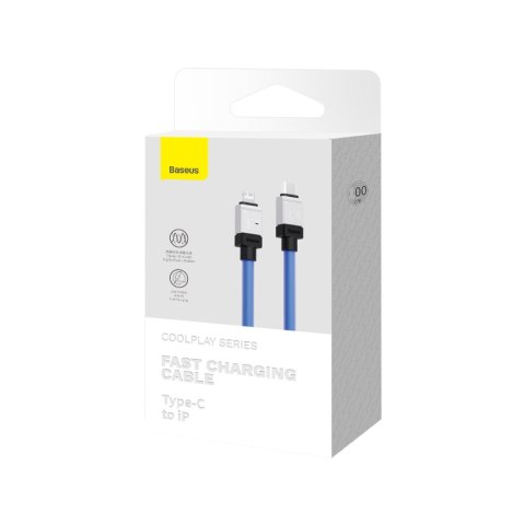 Baseus kabel CoolPlay USB-C - Lightning 2m 20W niebieski Baseus kabel CoolPlay USB-C - Lightning 2m 20W niebieski