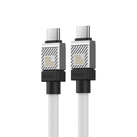Baseus kabel CoolPlay USB-C - USB-C 2m 100W biały Baseus kabel CoolPlay USB-C - USB-C 2m 100W biały