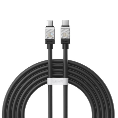 Baseus kabel CoolPlay USB-C - USB-C 2m 100W czarny Baseus kabel CoolPlay USB-C - USB-C 2m 100W czarny