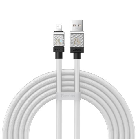 Baseus kabel CoolPlay USB - Lightning 2m 2,4A biały Baseus kabel CoolPlay USB - Lightning 2m 2,4A biały