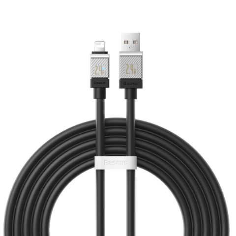 Baseus kabel CoolPlay USB - Lightning 2m 2,4A czarny Baseus kabel CoolPlay USB - Lightning 2m 2,4A czarny