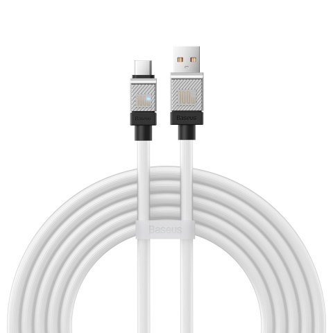 Baseus kabel CoolPlay USB - USB-C 2m 100W biały Baseus kabel CoolPlay USB - USB-C 2m 100W biały