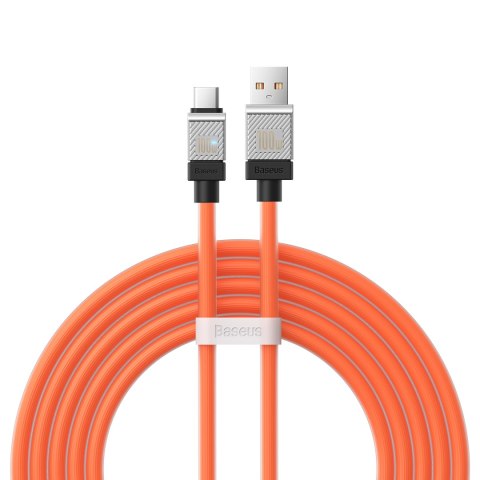 Baseus kabel CoolPlay USB - USB-C 2m 100W pomarańczowy Baseus kabel CoolPlay USB - USB-C 2m 100W pomarańczowy