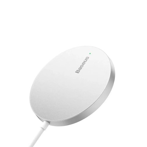 Baseus ładowarka indukcyjna Simple Mini 3 15W srebrna magnetyczna Baseus ładowarka indukcyjna Simple Mini 3 15W srebrna magnetyczna