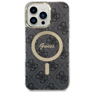 Guess nakładka do Samsung Galaxy S23 Ultra GUHMS23LH4STK czarna hardcase Magsafe IML 4G