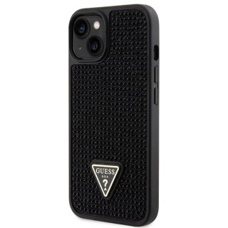 Guess nakładka do iPhone 14 6,1" GUHCP14SHDGTPK czarna hardcase Rhinestone Triangle