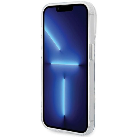 Karl Lagerfeld nakładka do iPhone 13 Pro 6,1" KLHMP13LHNKCIT transparentna hardcase Magsafe IML NFT Karl & Choupette
