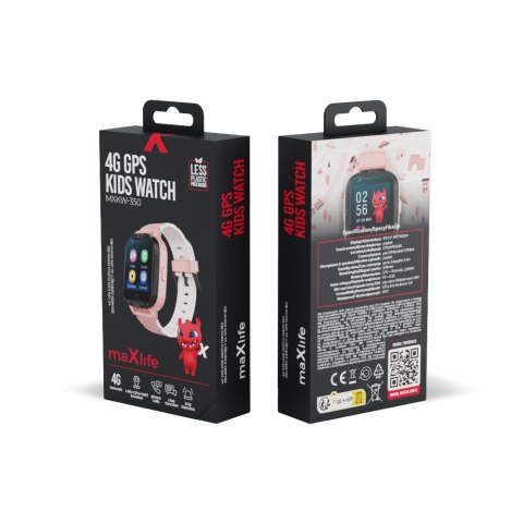 Maxlife smartwatch 4G MXKW-350 różowy GPS WiFi Maxlife smartwatch 4G MXKW-350 różowy GPS WiFi